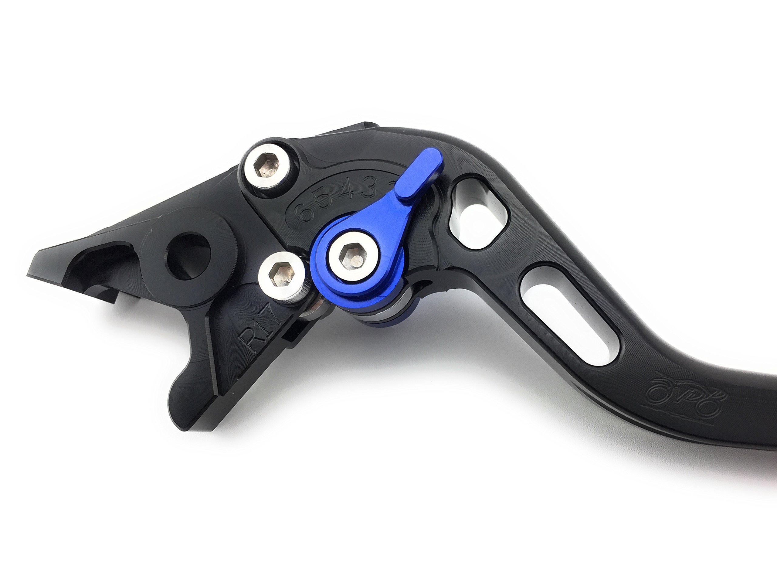 avdb-moto Coppia leve lunghe CNC Compatibile con GSXR 600, GSX-R750 K8 L0 2006 - 2010 (Nero-Blu)