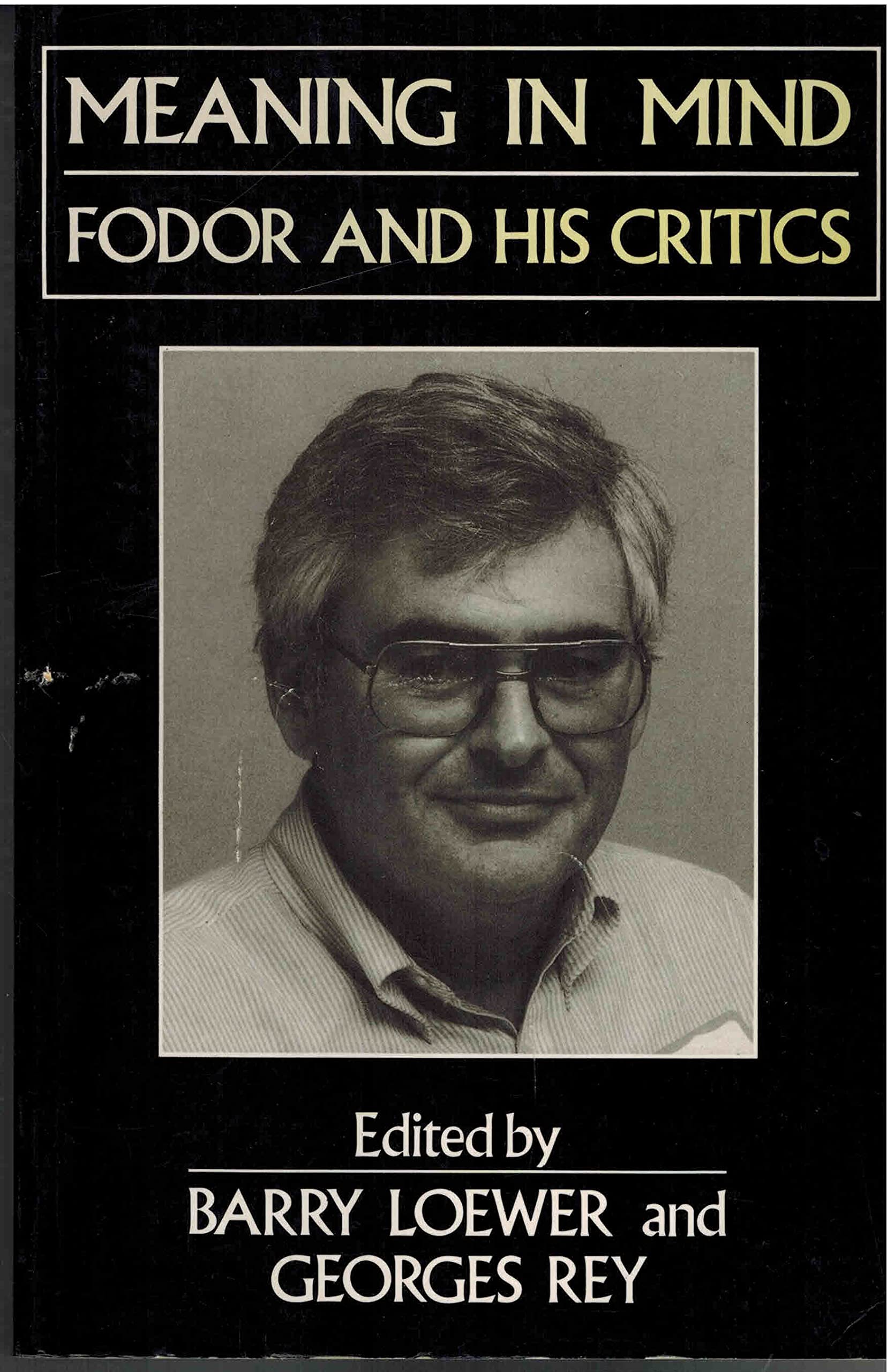 Meaning in Mind: Fodor and His Critics (Philosophers and Their Critics)
