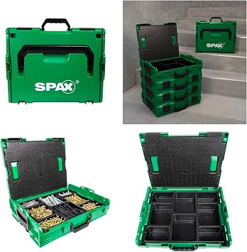 L-BOXX Tool Organizer Case with Removable 8-Compartment Insert, Stackable Storage & Carry Handles