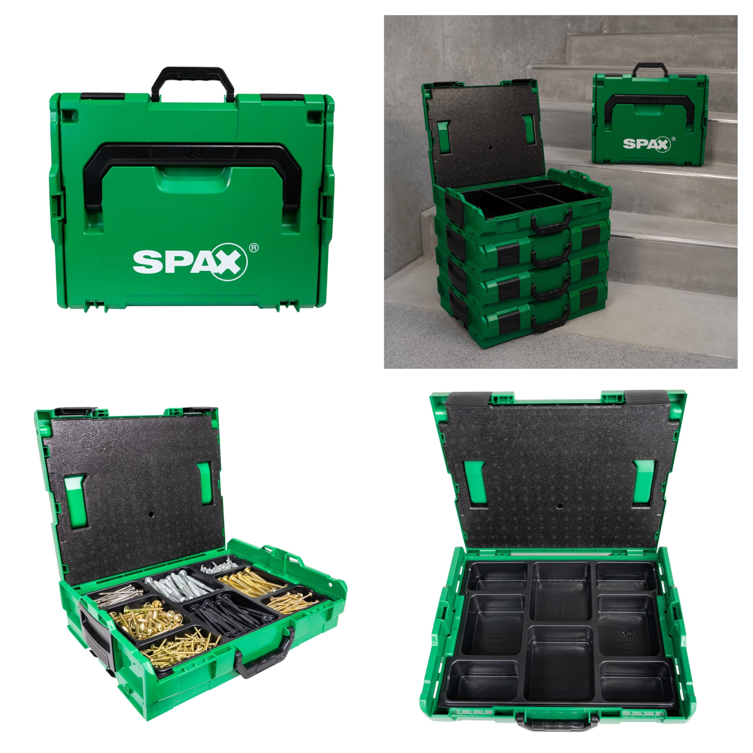L-BOXX Tool Organizer Case with Removable 8-Compartment Insert