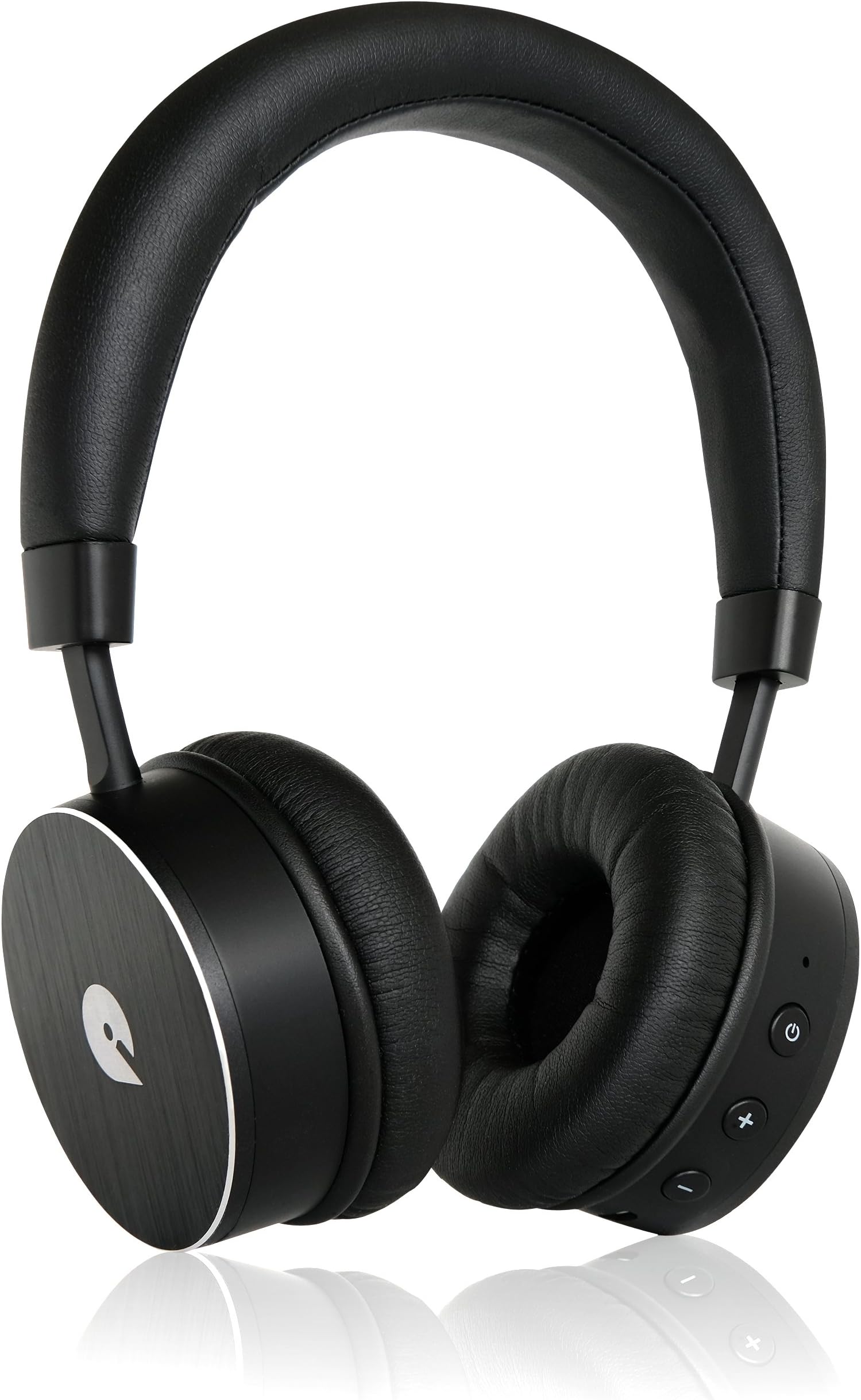 Wireless Bluetooth Headphones with Built in Mic - Wireless Headphones from iQualTech (Black)