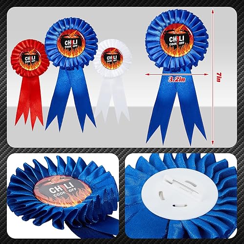 Miniatura 4 de Wesiti 9 piezas Chili Cook off Premios Chili Cook off Decoraciones Chili Cook Off Trofeos Cinta Chef Hat Delantal