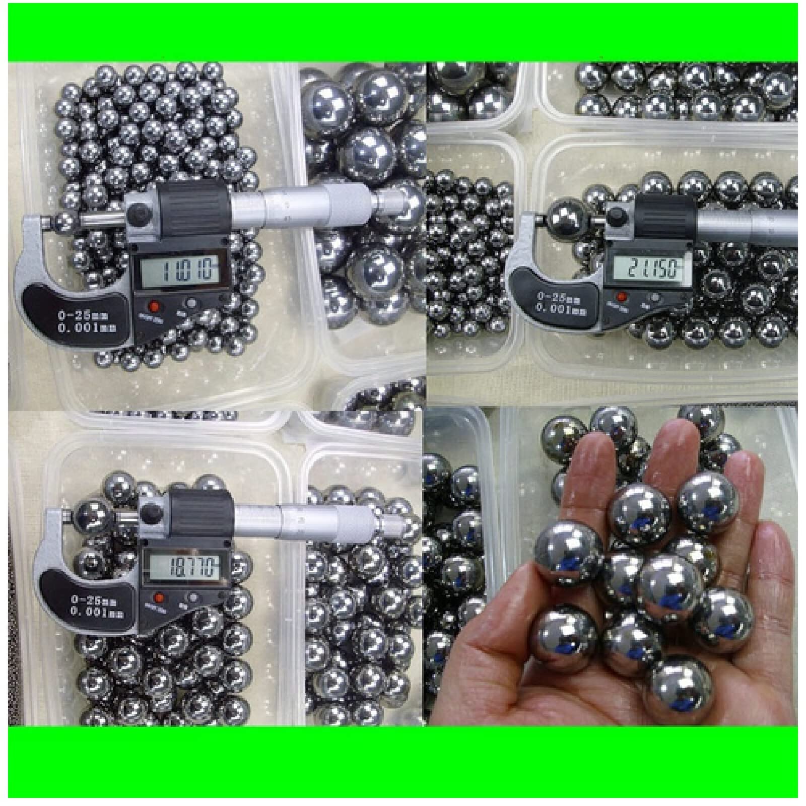 Amazon.co.jp: 直径3.2mm / 500個の非標準鋼球の特殊軸受鋼球。機械的