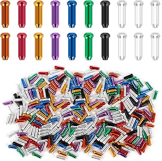 240 PCS Bike Cable Caps, 8 Colors Bicycle Brake Cable End Caps Aluminum Alloy Bike Brake Cable Caps Bicycle Brake Line Cap for Road Mountain Bikes Brake