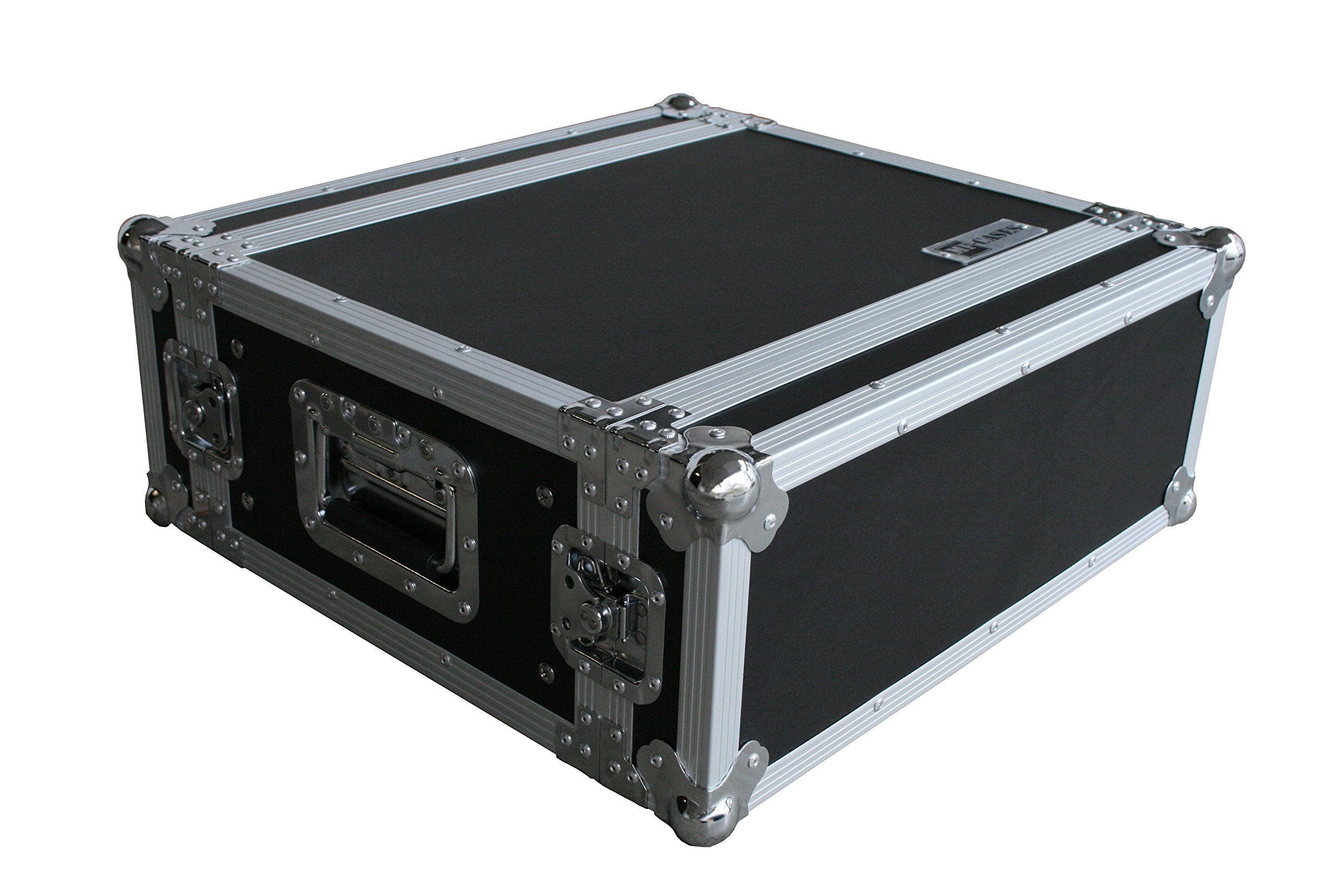 Effektrack 35cm, 4HE Flightcase mit Butterfly Verschluss