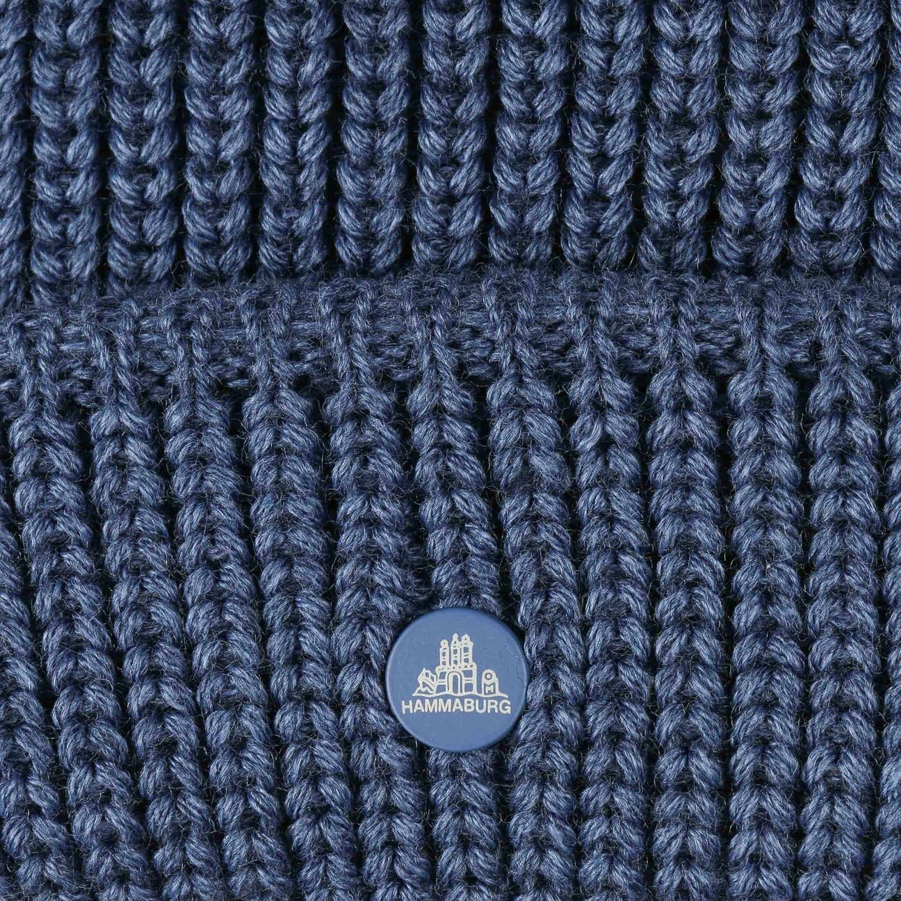 HAMMABURG Strick Dockermütze Beanie Wolle Made in Italy Damen Herren Herbst Winter