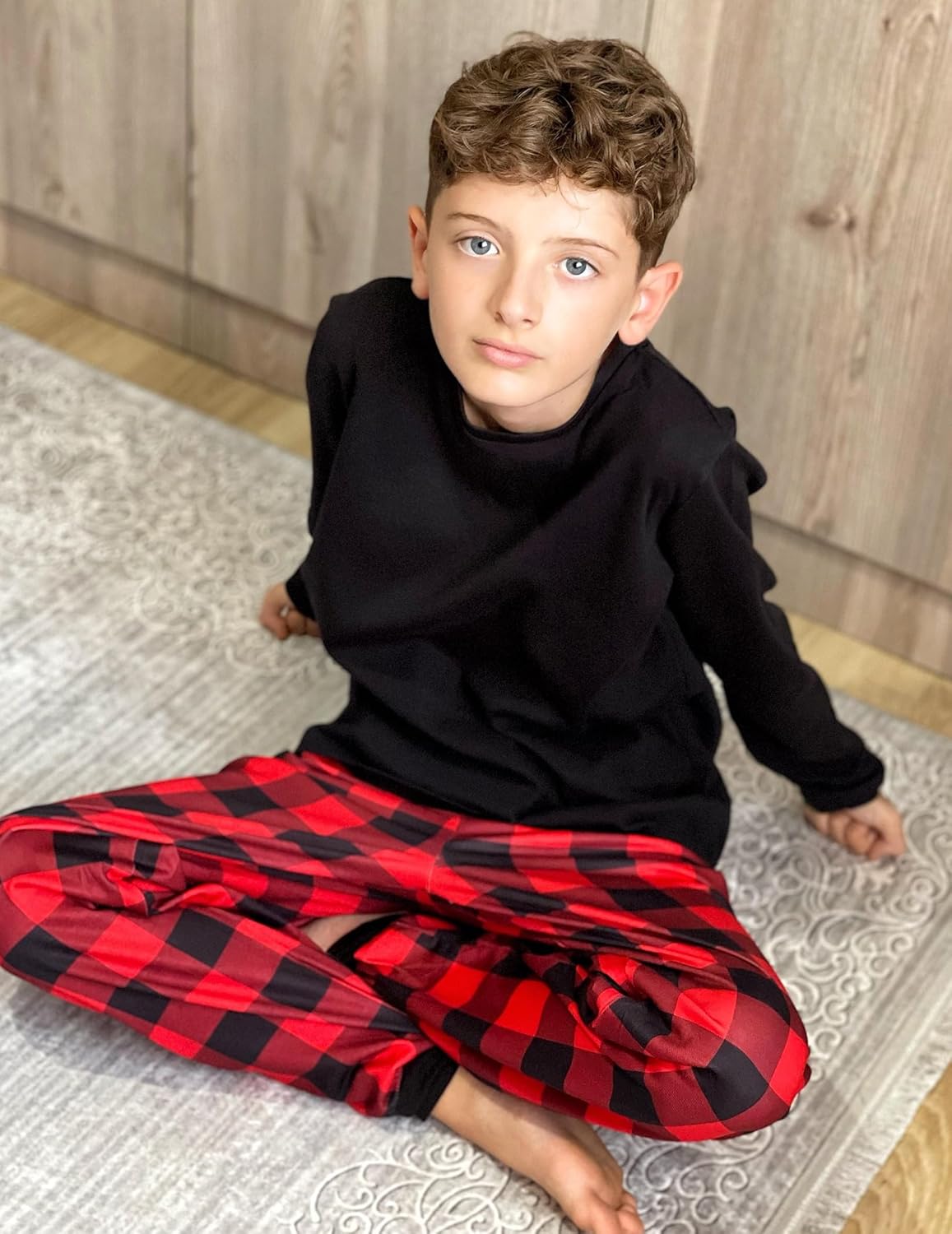 Arshiner Girls Pajama Pants Kids Plaid Pj Pants Comfy Lounge Sleepwear Bottoms with Pockets