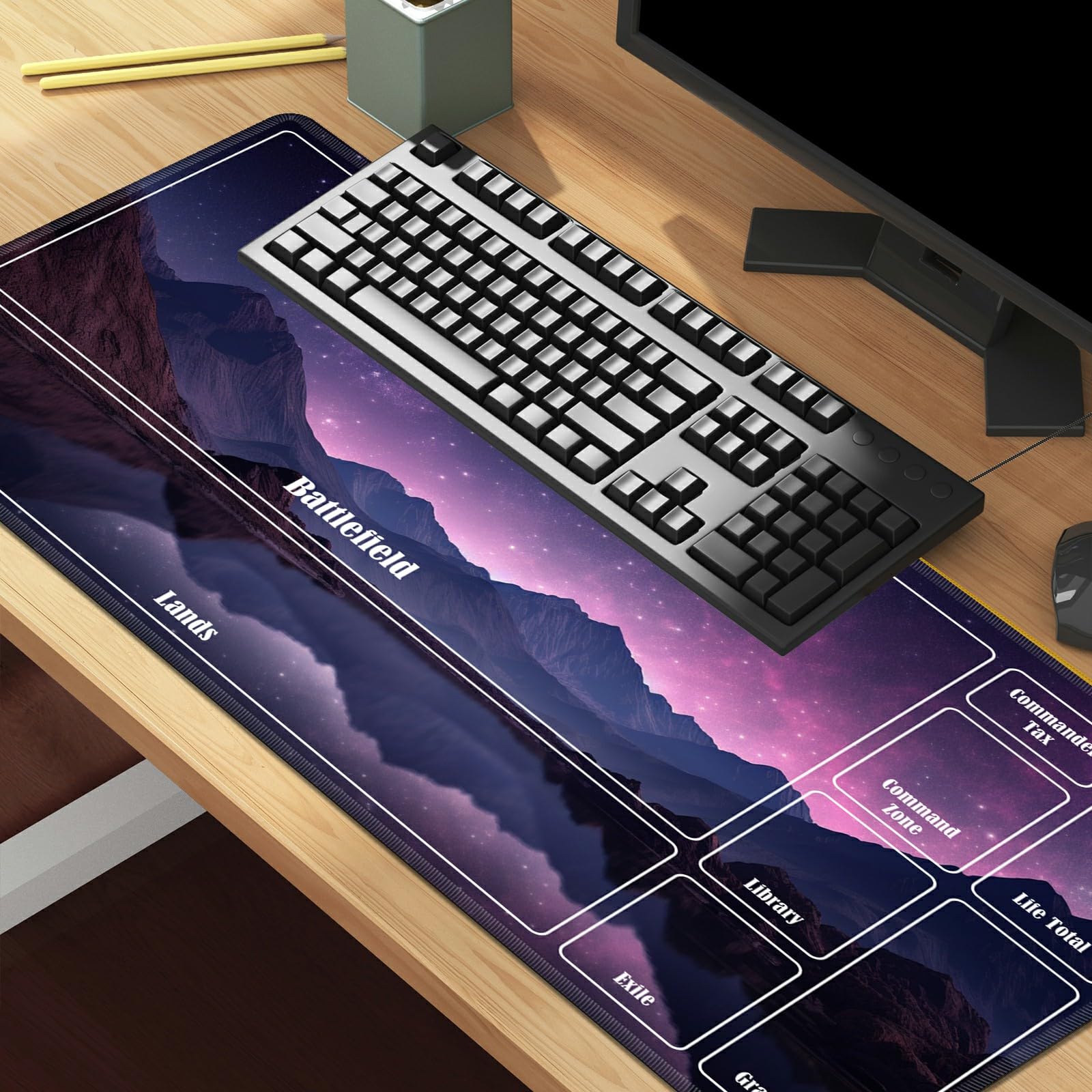Amazon.com: Playmat with Zones for MTG Magic The Gathering, 24 x