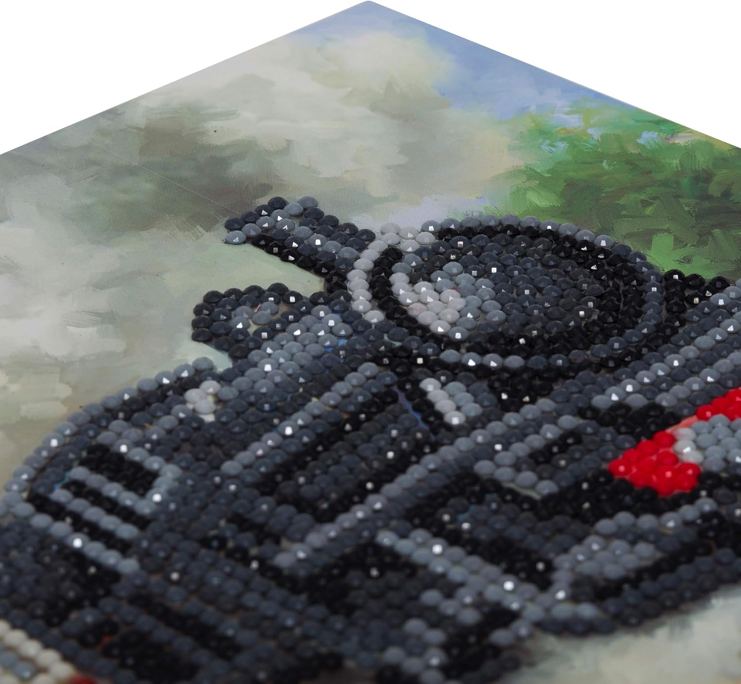 Crystal Art Diamond Painting Card Kit - Train- Create Your Own 7"x7" Card Kit - for Ages 8 and up