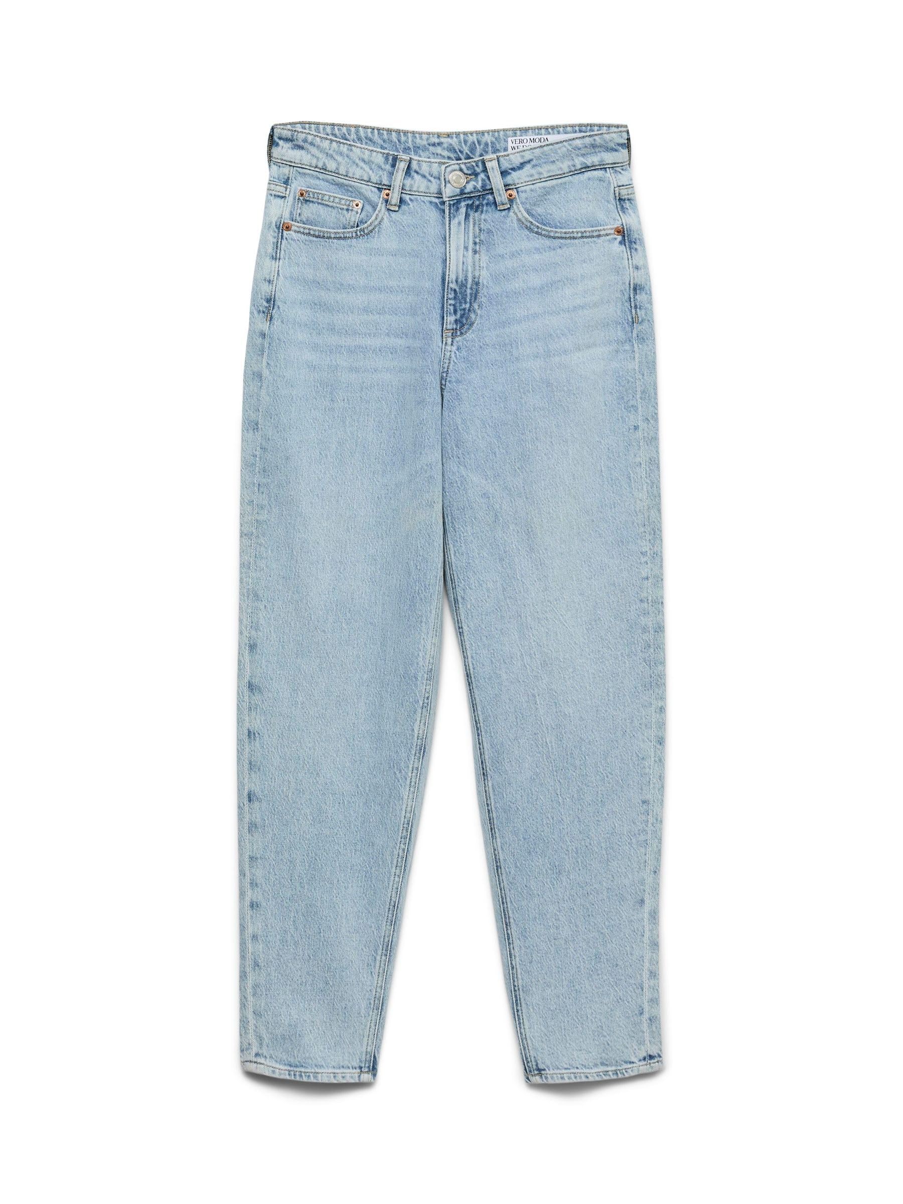 VERO MODA Womens Vmtessa Hr Ra389 Ga Noos Mom Jeans, Light Blue (Light Blue Denim), 27W / 34L UK