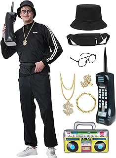 80s Outfit for Men 90s Track Suit Themed Party Outfits Costume for 80s 90s