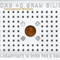 Vista 9 de moisture absorbers for storage,40g desiccant caniters and silica gel dehumidifier bags (40 Gram, 2 PACK)