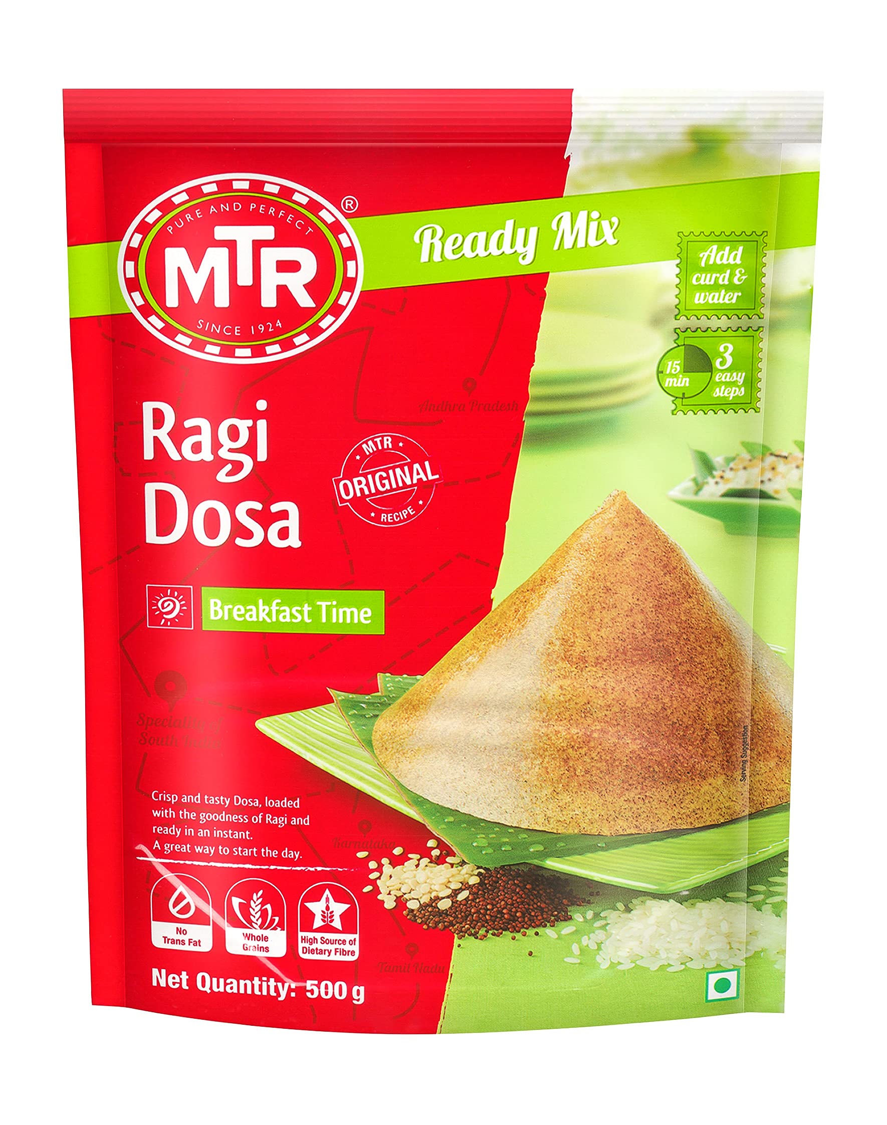 MTR Ragi Dosa Breakfast Mix, 500g-image-32