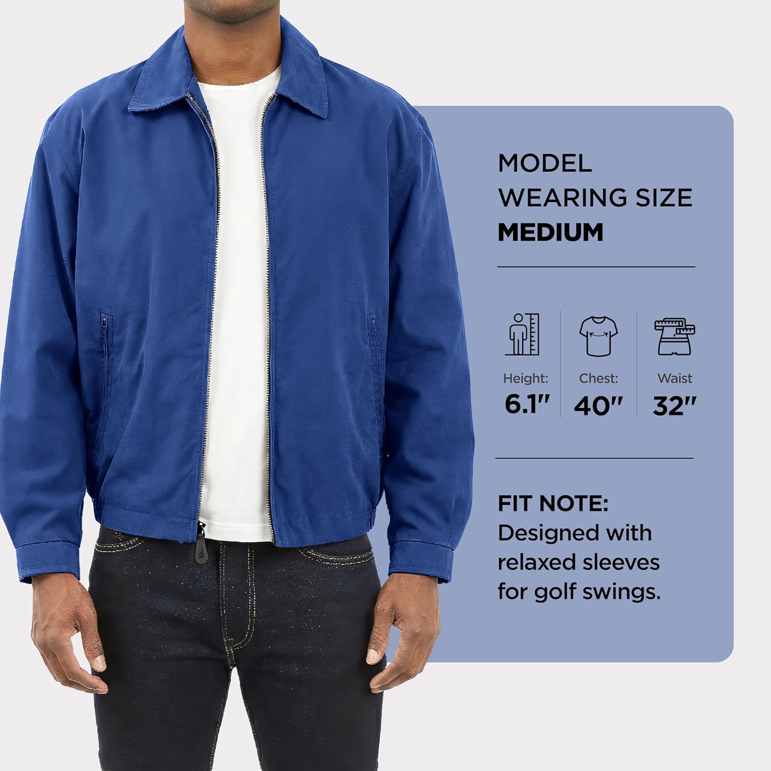 London Fog Men's Auburn Zip-Front Golf Jacket (Regular & Big-Tall Sizes) - Image 4