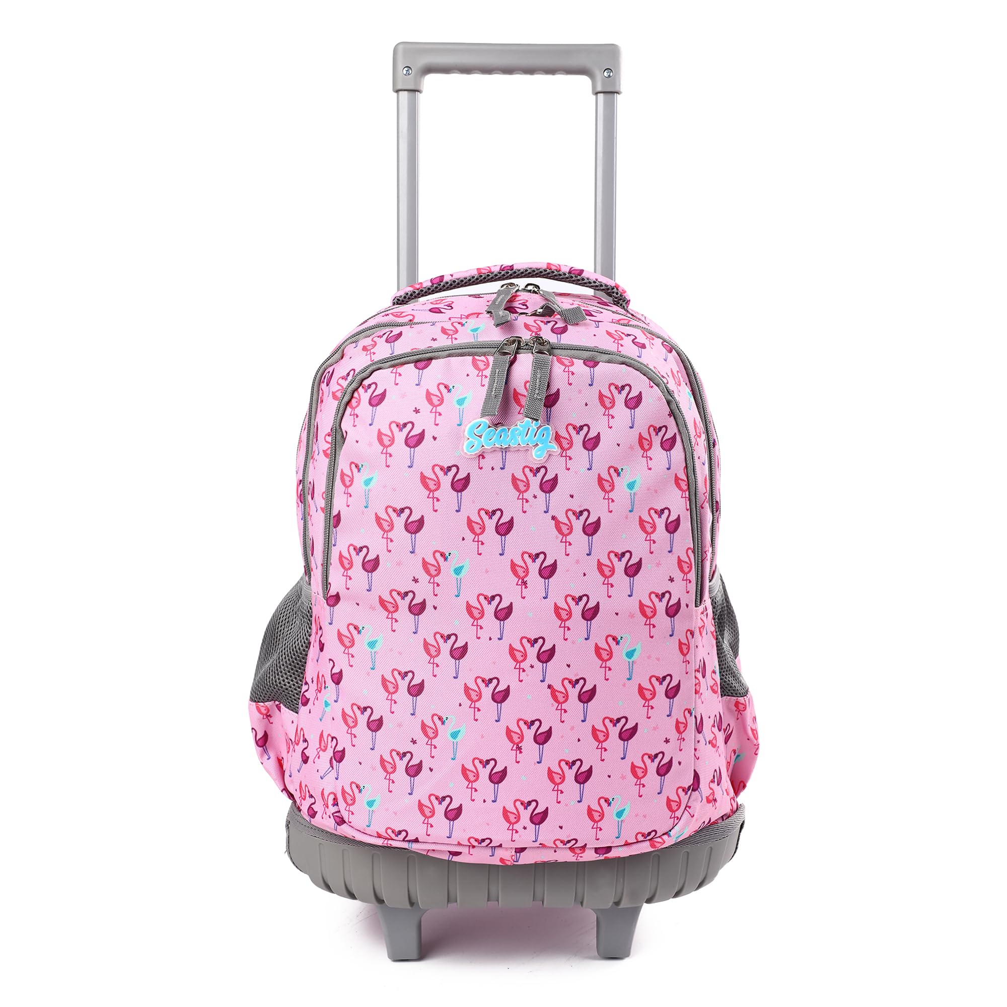 seastig Rolling Backpack Girls Boys 18in Wheeled Backpack Kids Backpack with Wheels School Travel Bag