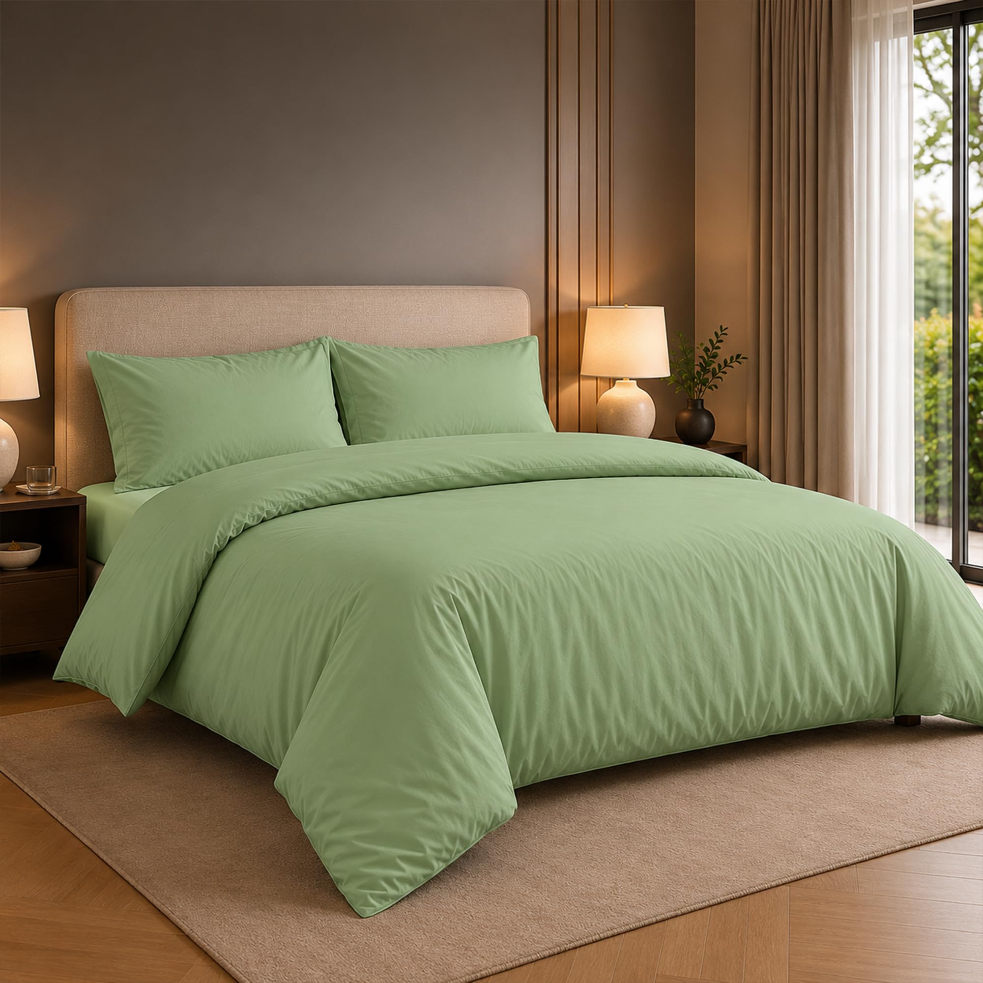 AA Linens Luxury Duvet Cover Set Super King Size – Soft Polycotton Bedding Quilt Cover, Breathable & Durable, Hotel Quality, Easy Care Fabric, 2 Pillowcases Included