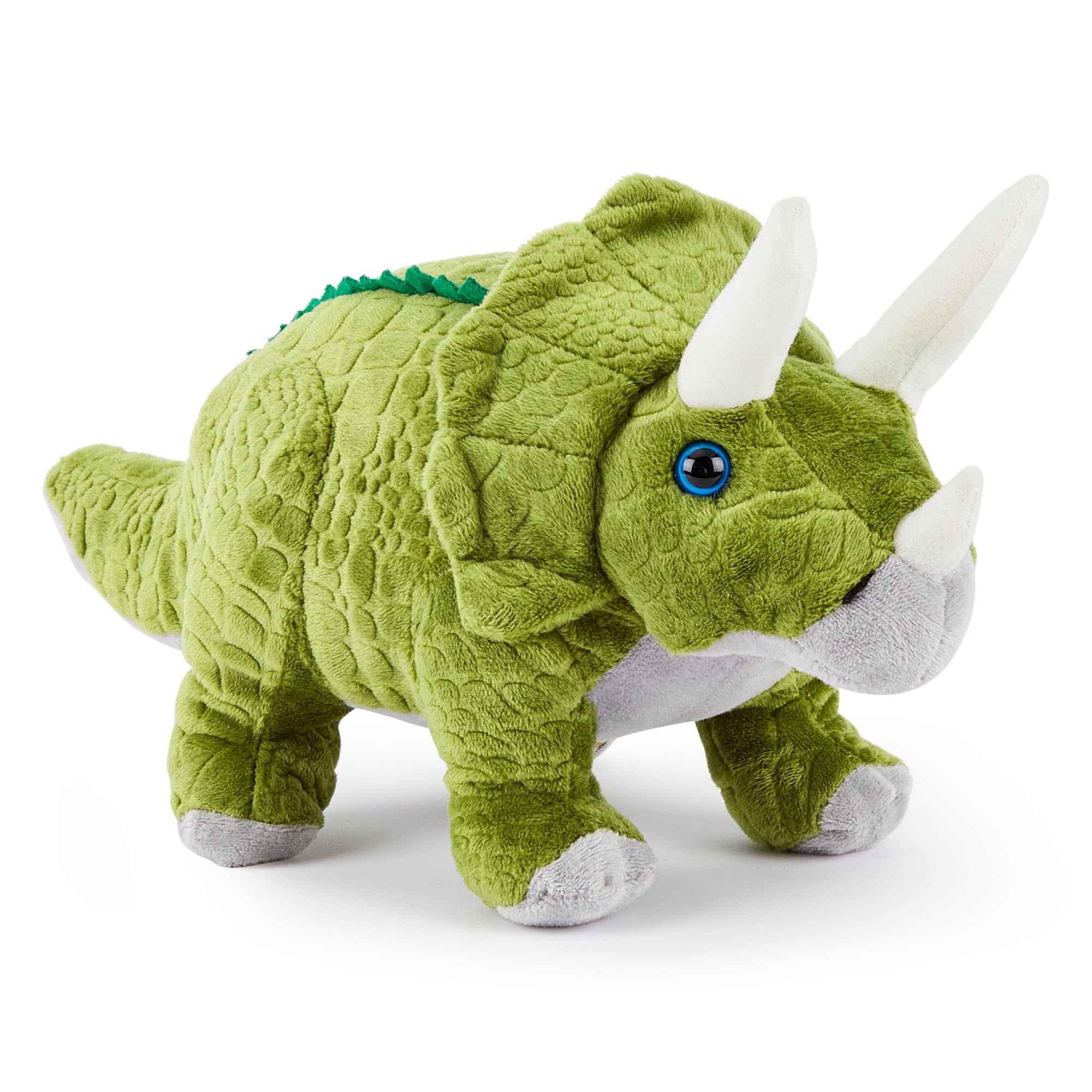 Plush Children's Stuffed Soft Cuddly Plush Toy-Part of Safari Animals Collection, Perfect for Kids (30cm Depth)(Triceratops Dinosaur)