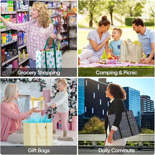 Miniatura 9 de BALEINE 3Pk Reusable Grocery Bags + 4Pk Reusable Grocery Bags