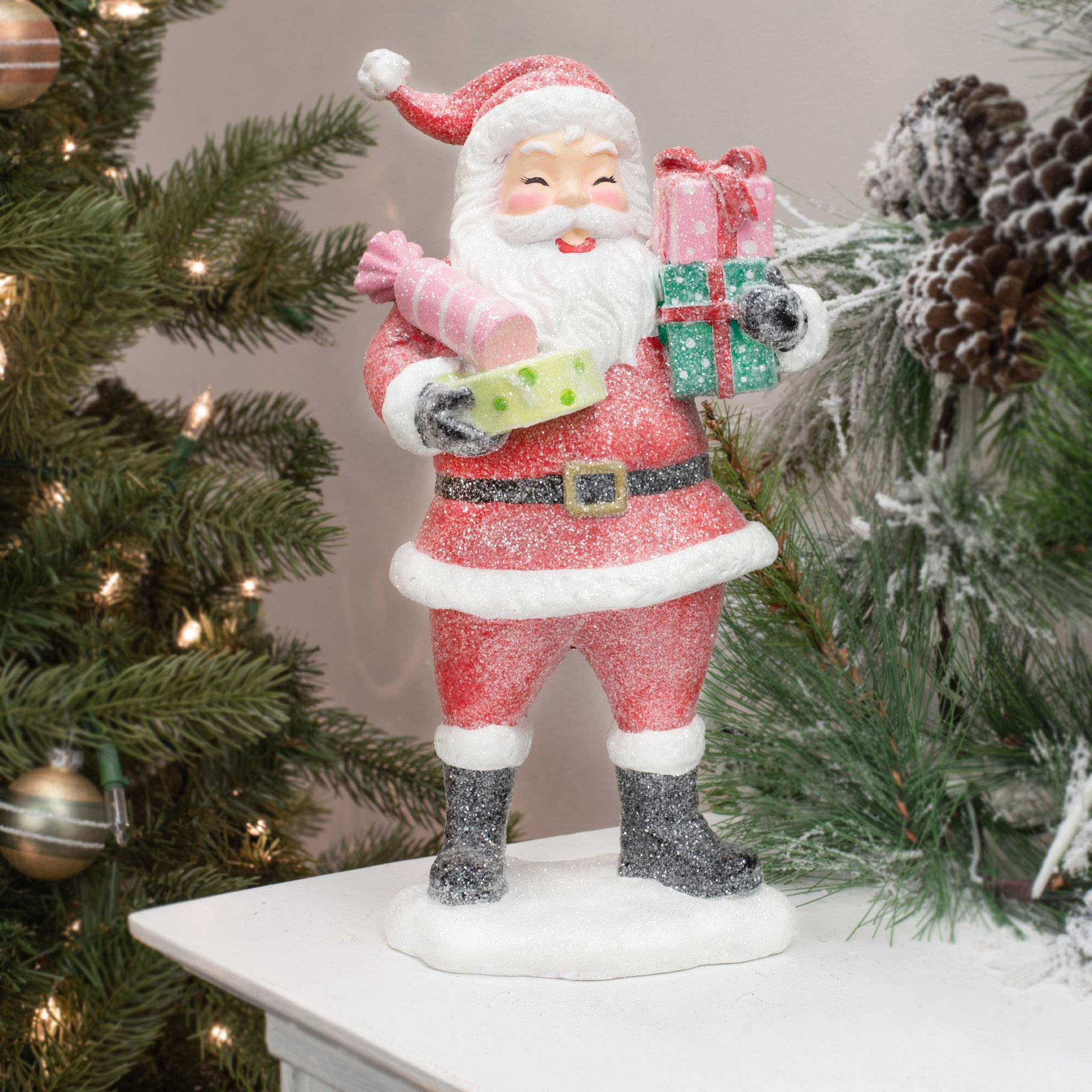 Amazon.co.jp: 笑うサンタクロース パッケージ入り 12.5インチ 樹脂製