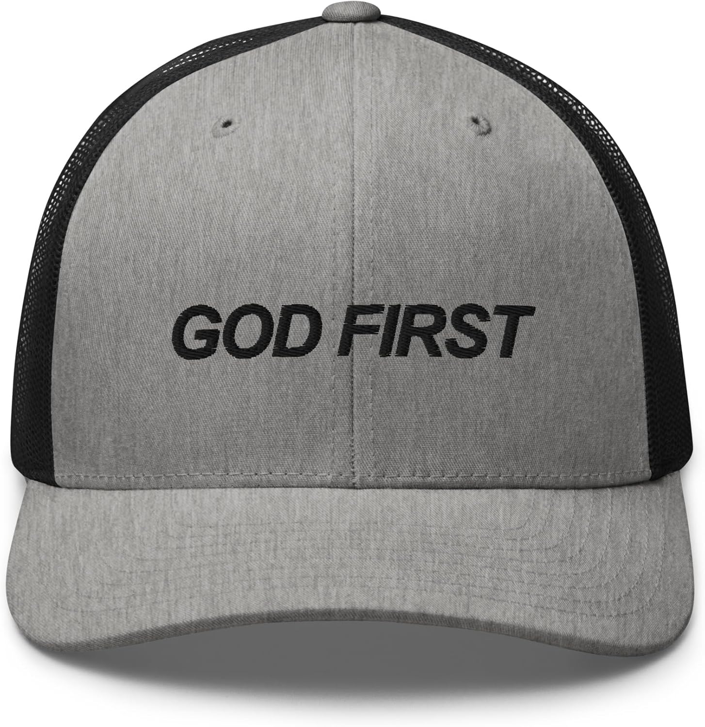 HatKings God First Trucker Hat Embroidered Baseball Cap