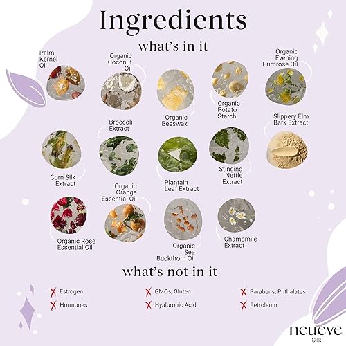 Miniatura 3 de NeuEve Silk Age 55+ Supositorios vaginales para alivio de la menopausia, sequedad vaginal, irritación y picazón, con ingredientes totalmente