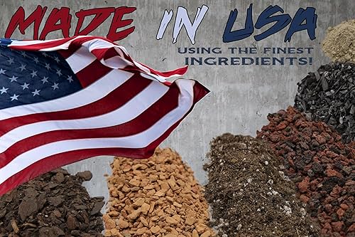 Miniatura 7 de Mezcla para macetas de cactus de alto drenaje con hongos micorrícicos, 8 libras / 4 cuartos de galón de tierra para suculentas y cactus, suelo