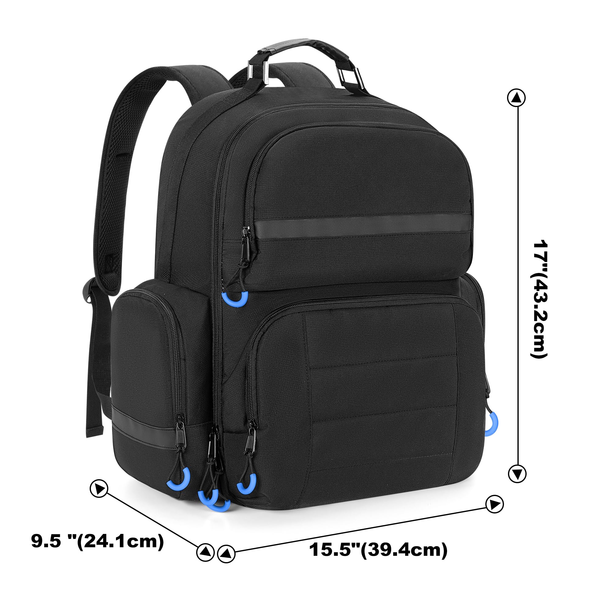 PGmoon Mochila para Consola Compatible con Playstation 5, Funda de Viaje con Forro Protector, Compatible con Portátil de 15,6'', Auriculares, Mandos y La Mayoría de Los Accesorios de Juego