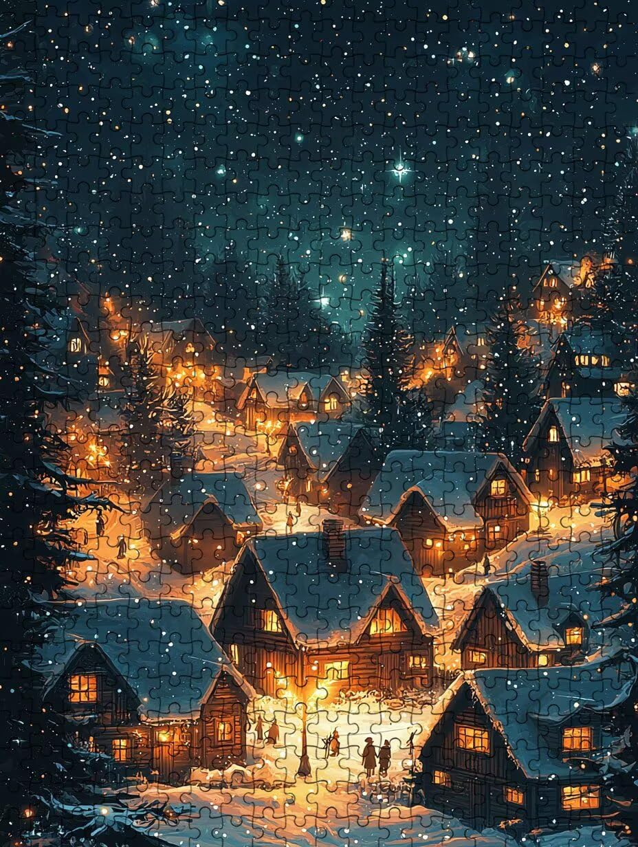 Puzzle 4000 Pezzi, Stelle Neve 3D Puzzle per Adulti Impegnativo, Educa Puzzles Artistico, Divertente E Stimolante Puzzles Decorativo per La Famiglia, Regalo e Decorazione Pareti DX0YL6-966