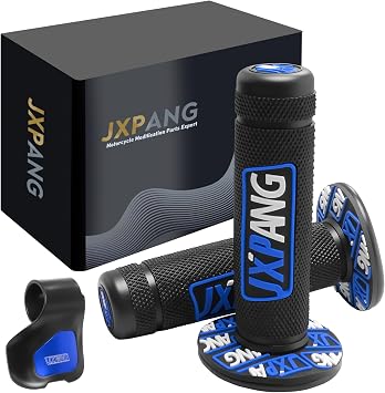 7/8" Motorctcle Handlebar Grips, Non Slip Dirt Bike Hand Handlebar Glue Left & 22mm Right & 24mm Universal for Motercross Most Pit Bike ATV UTVKLX KX EXC XC SX CRF CR YZ WR