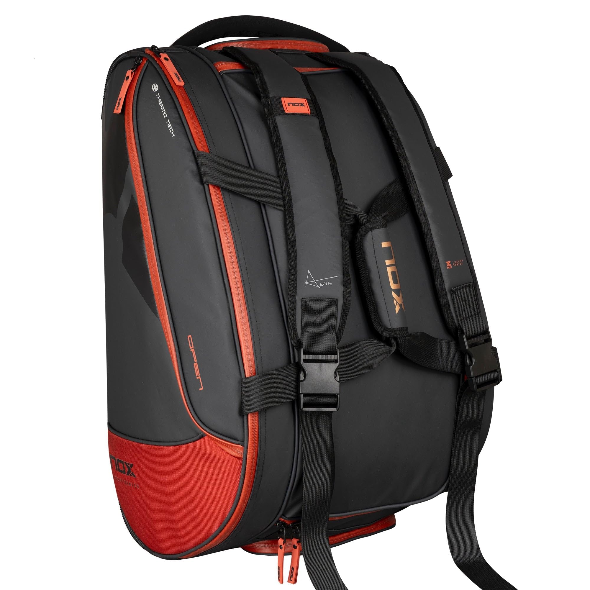 NOX Paletero Luxury Open Series Negro/Rojo