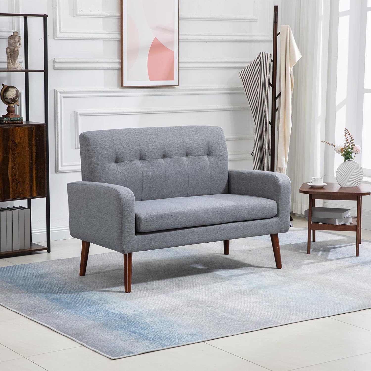 ATTICA 50'' Modern Fabric Loveseat Sofa,Office Couch for