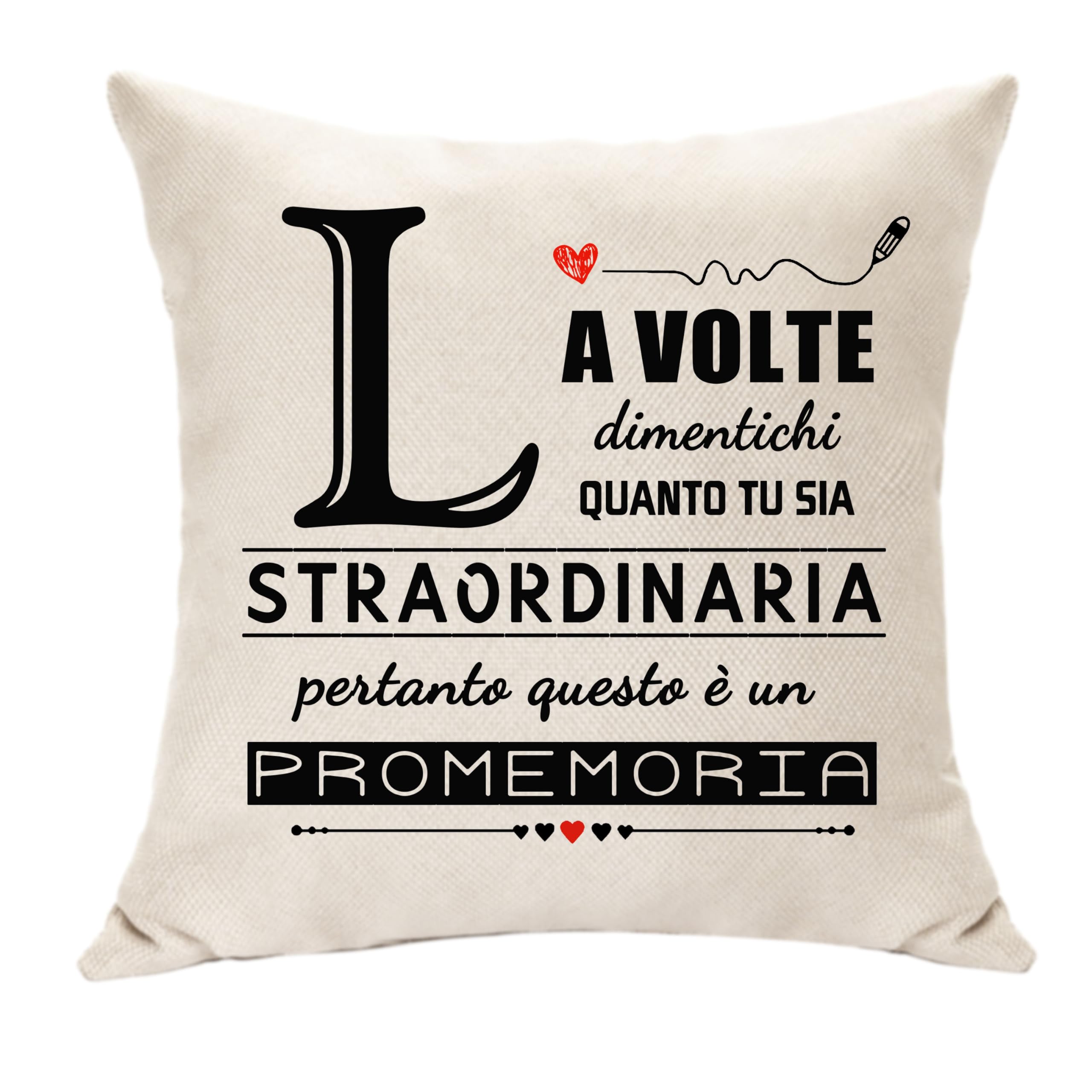 Ispirante Regali per le Donne Ragazze 26 Lettera Iniziale Copricuscino con Iniziale L Regalo per Amica Figlia Sorella Mamma Collega Compleanno Natale San Valentino per Lei Promemoria Regalo (L)