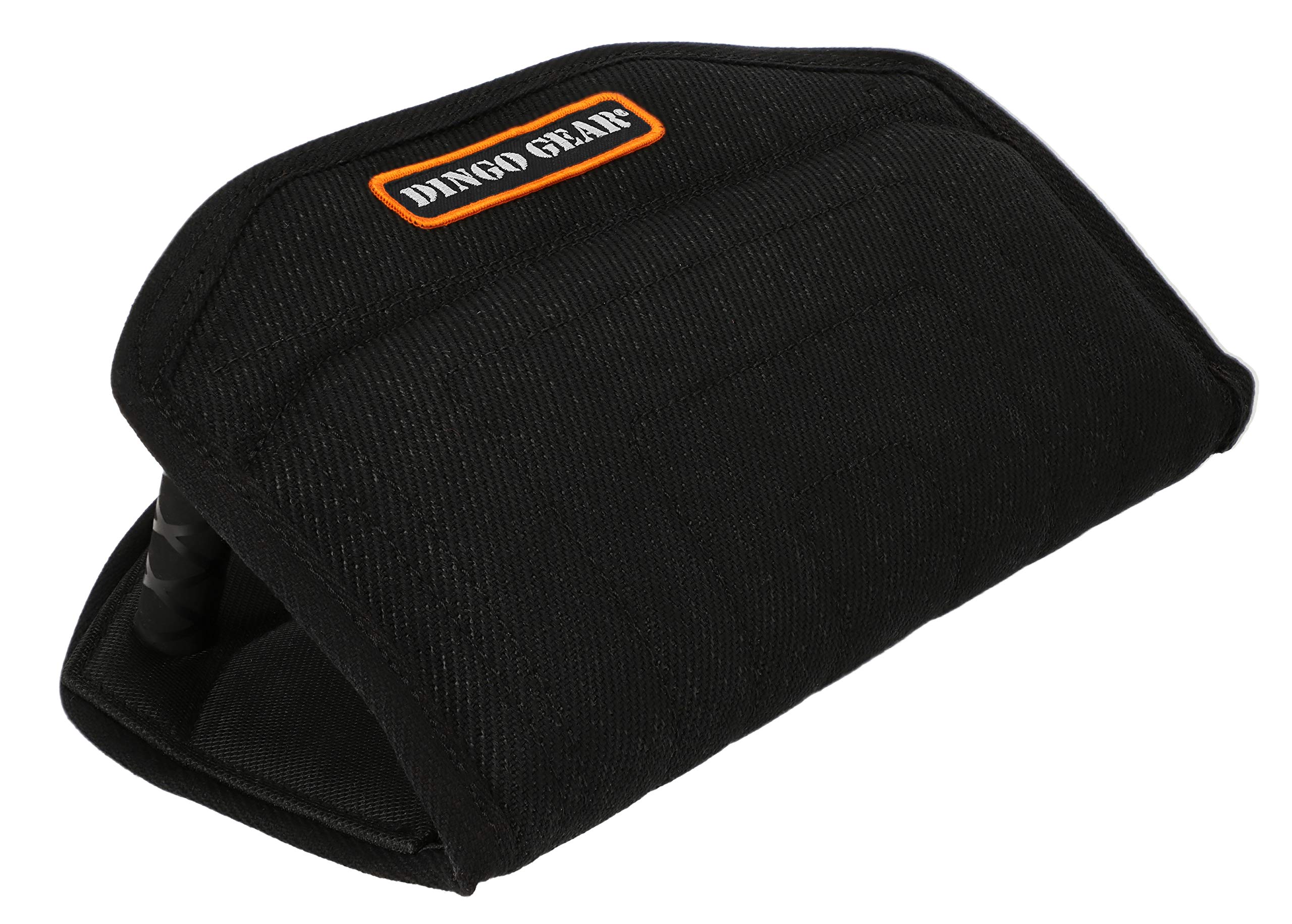 Dingo Gear Coin de Morsure Gizmo pour, IGP, Sports Canins, Travail au Mordant, Entraînement des Forces Spéciales, Manche Universel avec 3 Poignées, Fait Main, Matériau Nylcot Noir (S00518)