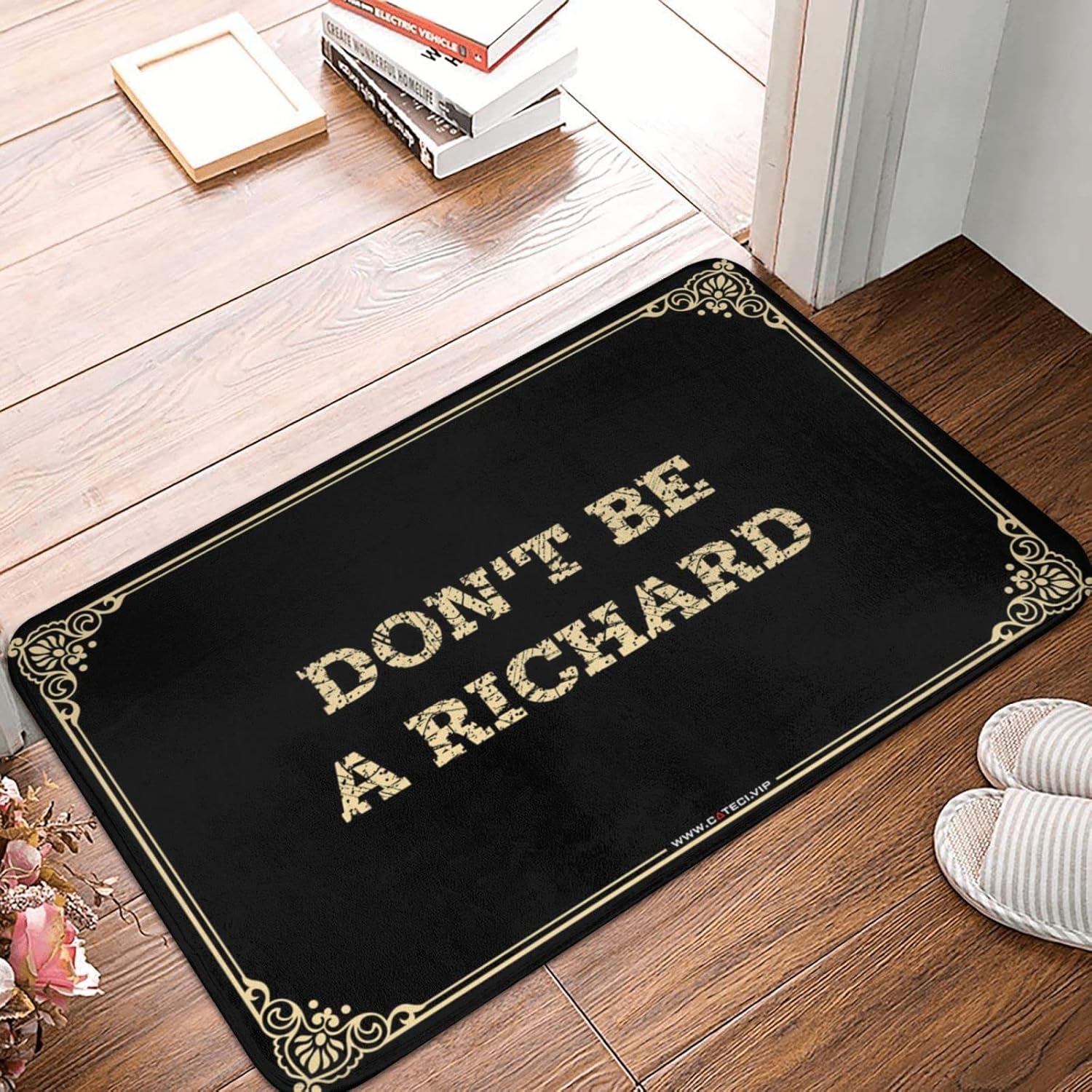 Shoes Here Mat Don't Be A Richard Doormat Summer Welcome Mat Welcome Mat Outdoor Funny(Size:65X90CM), Colour, BCPTYPBYM-COLOUR-65X90CM