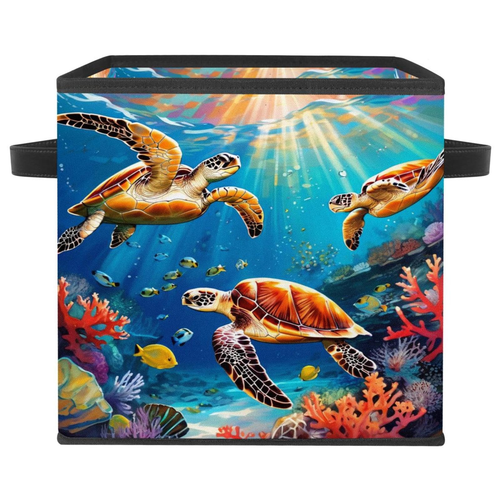 Boite de rangement tortue pour une chambre d'enfant toujours ordonnée