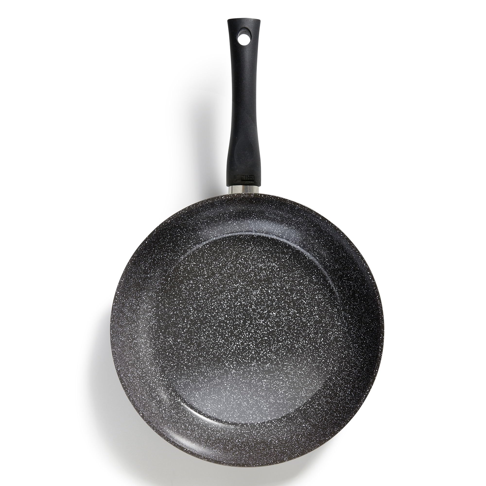 STONELINE Set di Padelle in CERAMICA 3 Pezzi 20/24/28 cm, Padella Antiaderente, Rivestimento Antiaderente con Vere Particelle di Pietra in CERAMICA Senza PFAS, a Induzione, Tutti i Piani Cottura