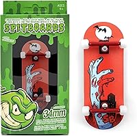 Vista 13 de SPITBOARDS® 34mm x 96mm Juego de Diapasón Pro (Completo) Cubierta de Madera Real Camiones Pro con Tuercas de Bloqueo y Bujes Pro Ruedas Pro