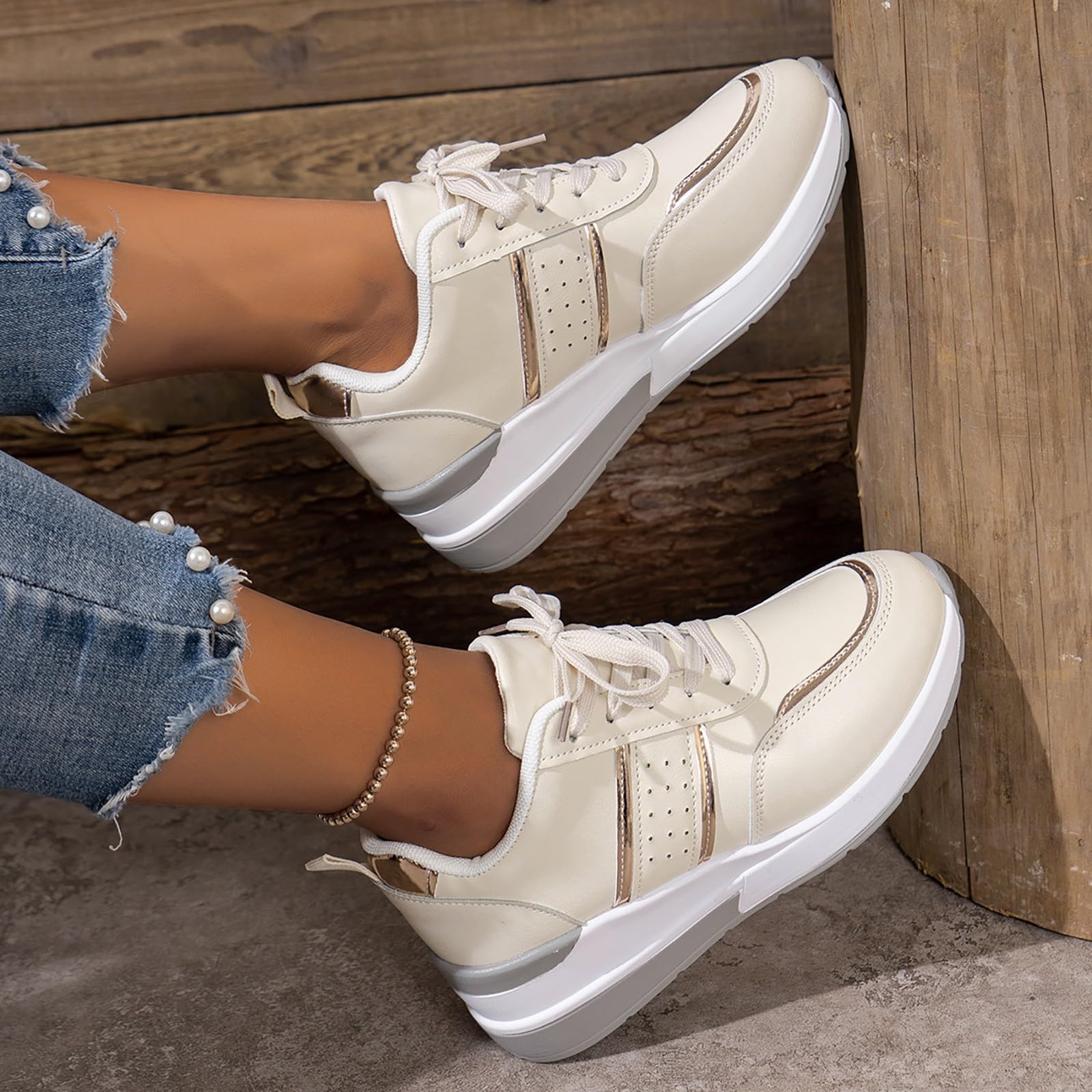 Scarpe Donna Sneakers da Ginnastica Casual per Camminata Tempo Libero Antiscivolo Scarpe Donna Estive Elastico e Morbido