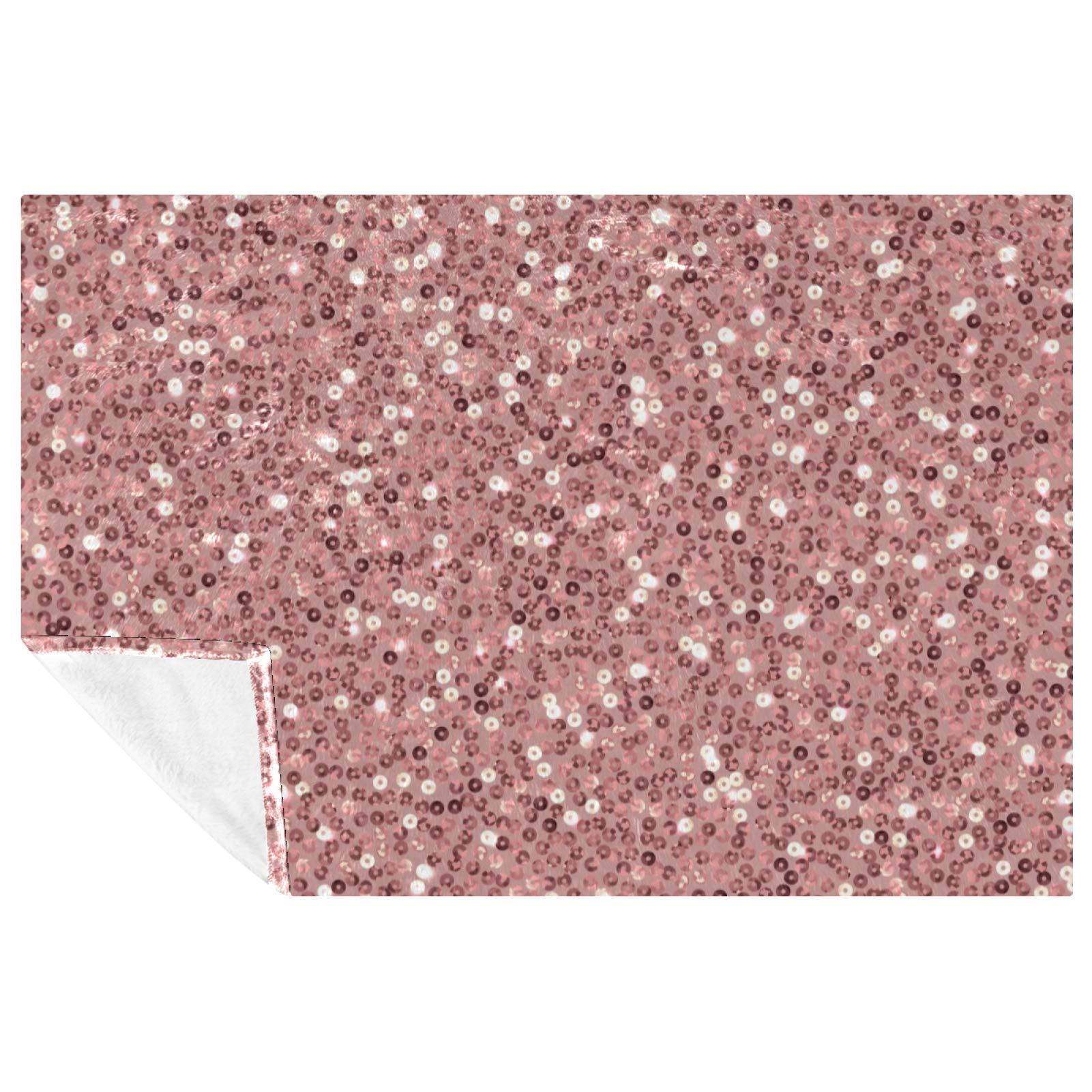 Couverture douce et chaude pour lit et canapé, plaid rose idéal pour le camping