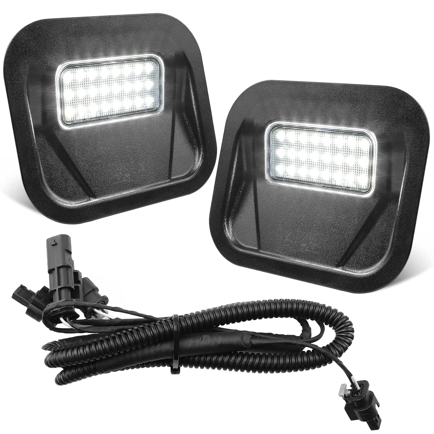 Tailgate Step Light LED Truck Bed Multi-Pro Lamp Assembly Kit Compatible with GMC Sierra 1500 2500 HD 3500 HD 2020-2021 Chevy Silverado 1500 2500 HD 3500 HD 2020, Replacement for 84347814