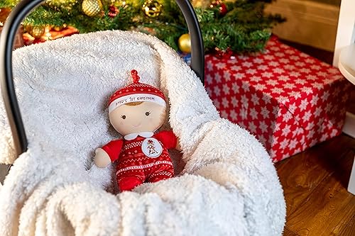 Miniatura 5 de KIDS PREFERRED Rudolph - La primera muñeca de Navidad del bebé de reno de nariz roja, juguete navideño para niños y niñas de 0 años en adelante