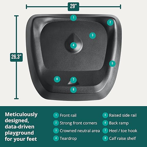 Miniatura 7 de La alfombra anti-fatiga para escritorios de pie Topo de Ergodriven alfombra con suelo calculado Imprescindible para cualquier escritorio de pie