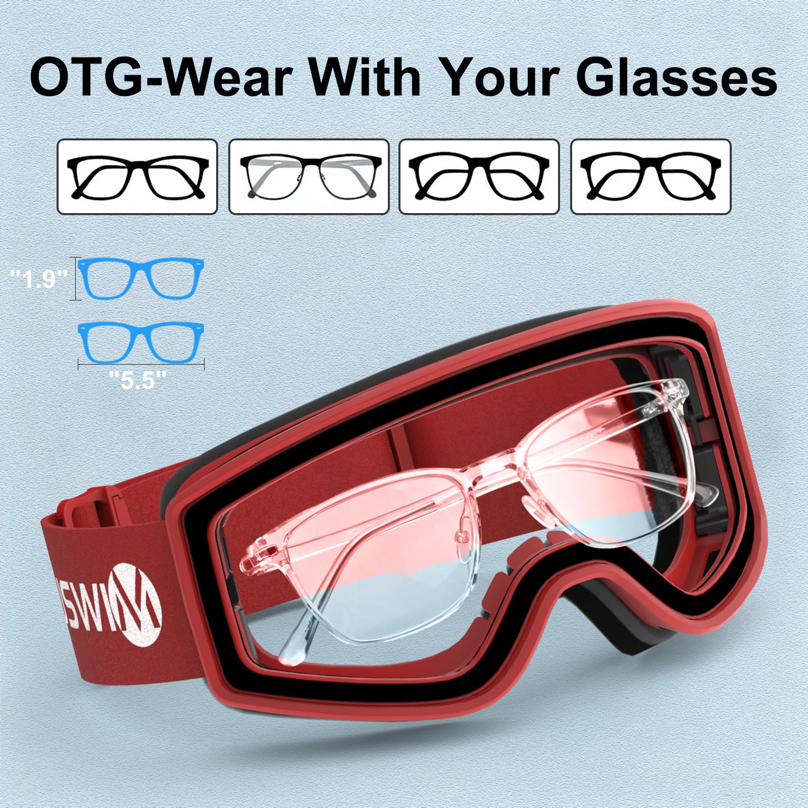 Lunettes de ski pour enfants, verres double couche, anti-buée et anti-rayures, protection 100 % UV, lunettes de planche à neige pour garçons et filles, motoneige, parachutisme, traîneau à