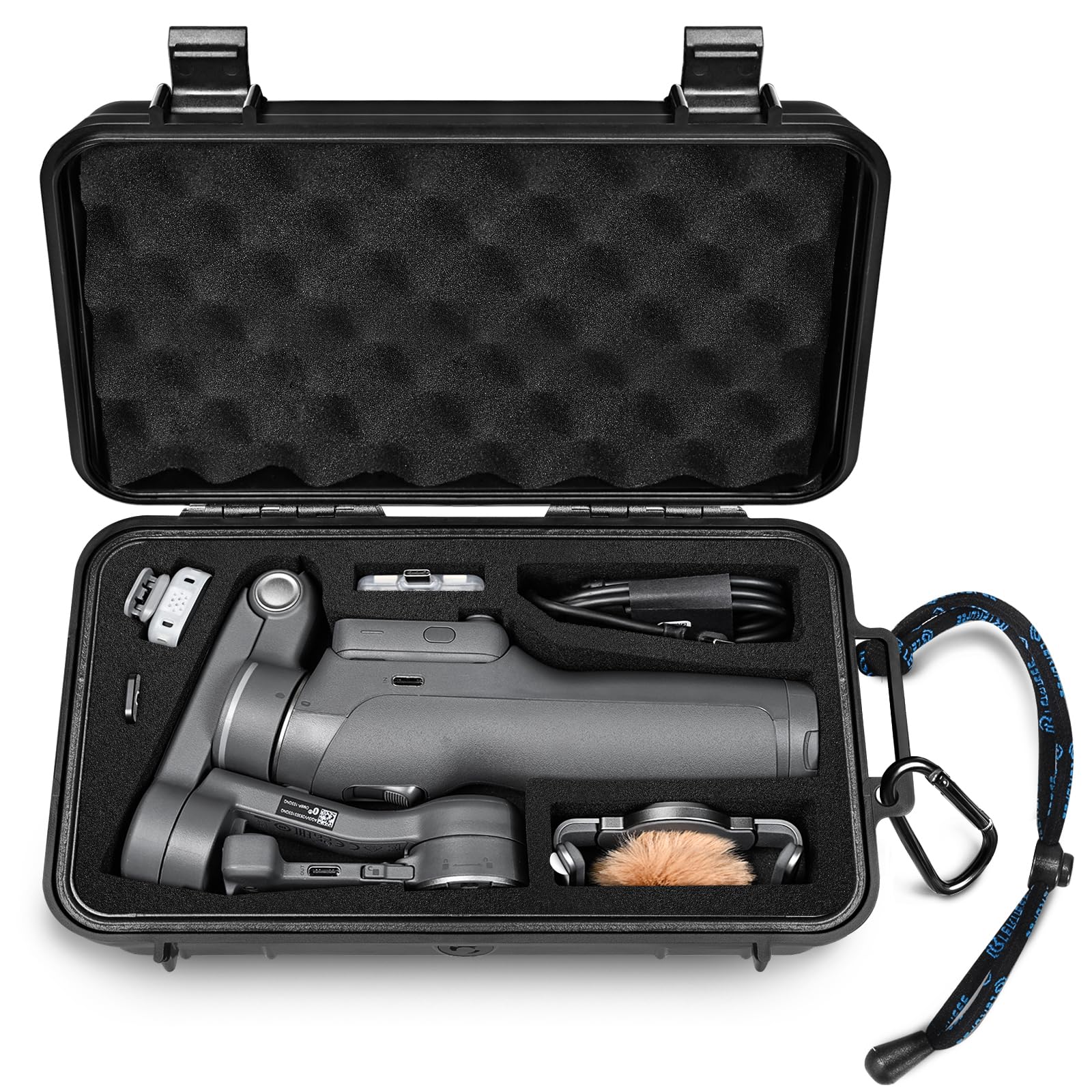 LEKUFEE Reise-Wasserdichter Aufbewahrungskoffer für DJI Osmo Mobile 8P Gimbal-Stabilisator und weiteres Zubehör (nur Tasche)