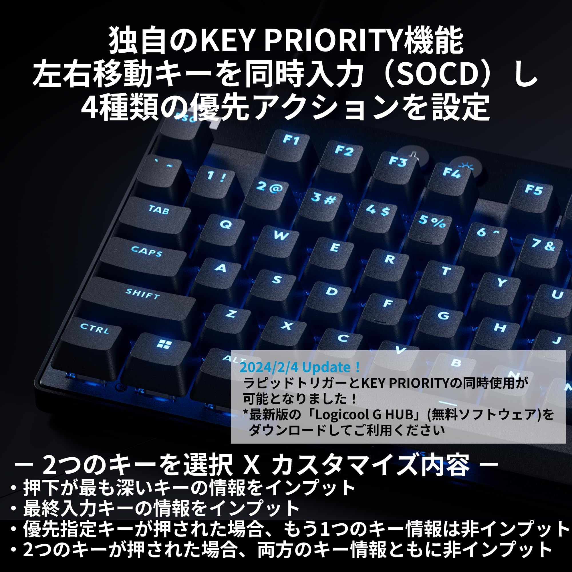 Amazon | Logitech G (Logicool) PRO X TKL RAPID 有線 ゲーミング