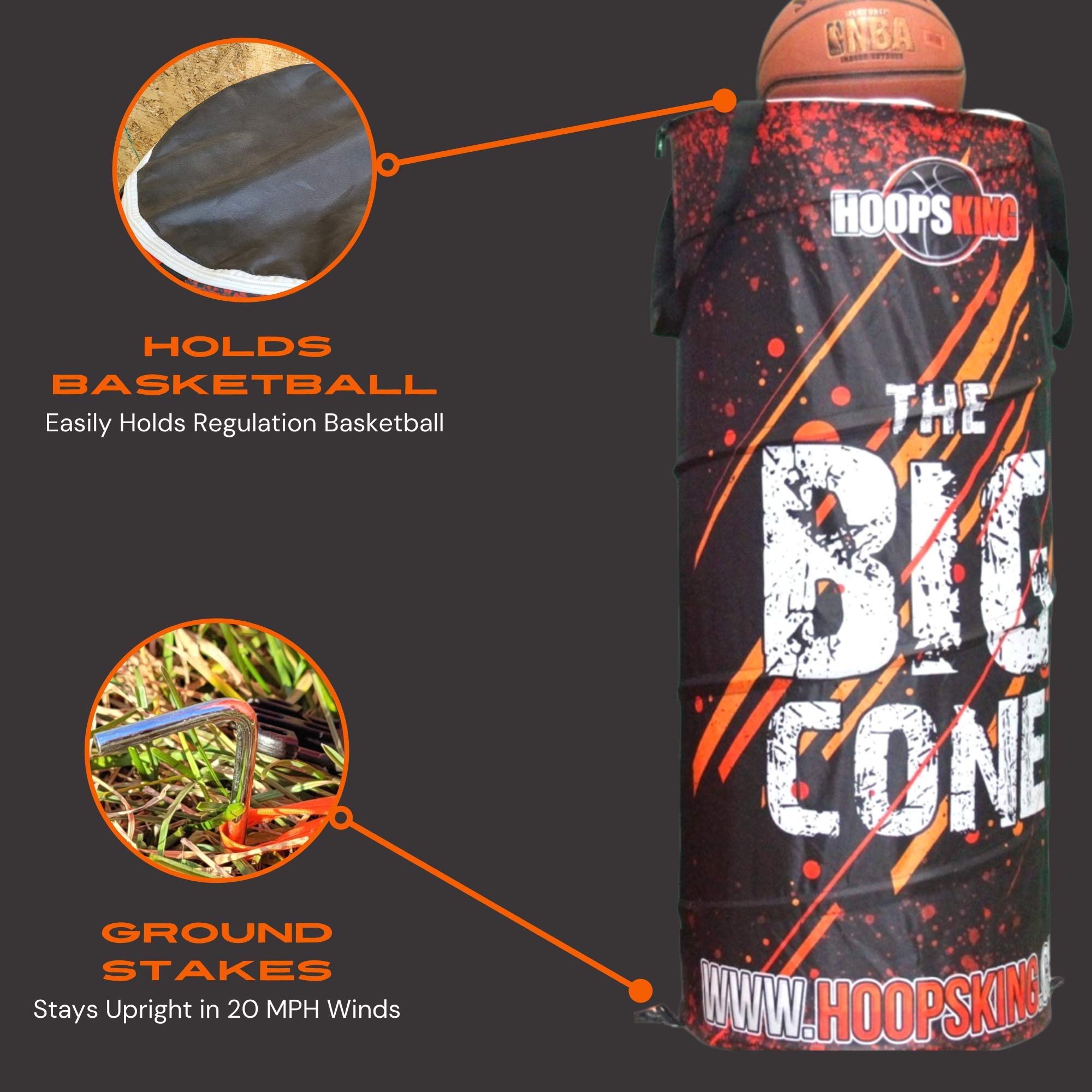 HoopsKing Cono Grande per Allenamento Sportivo