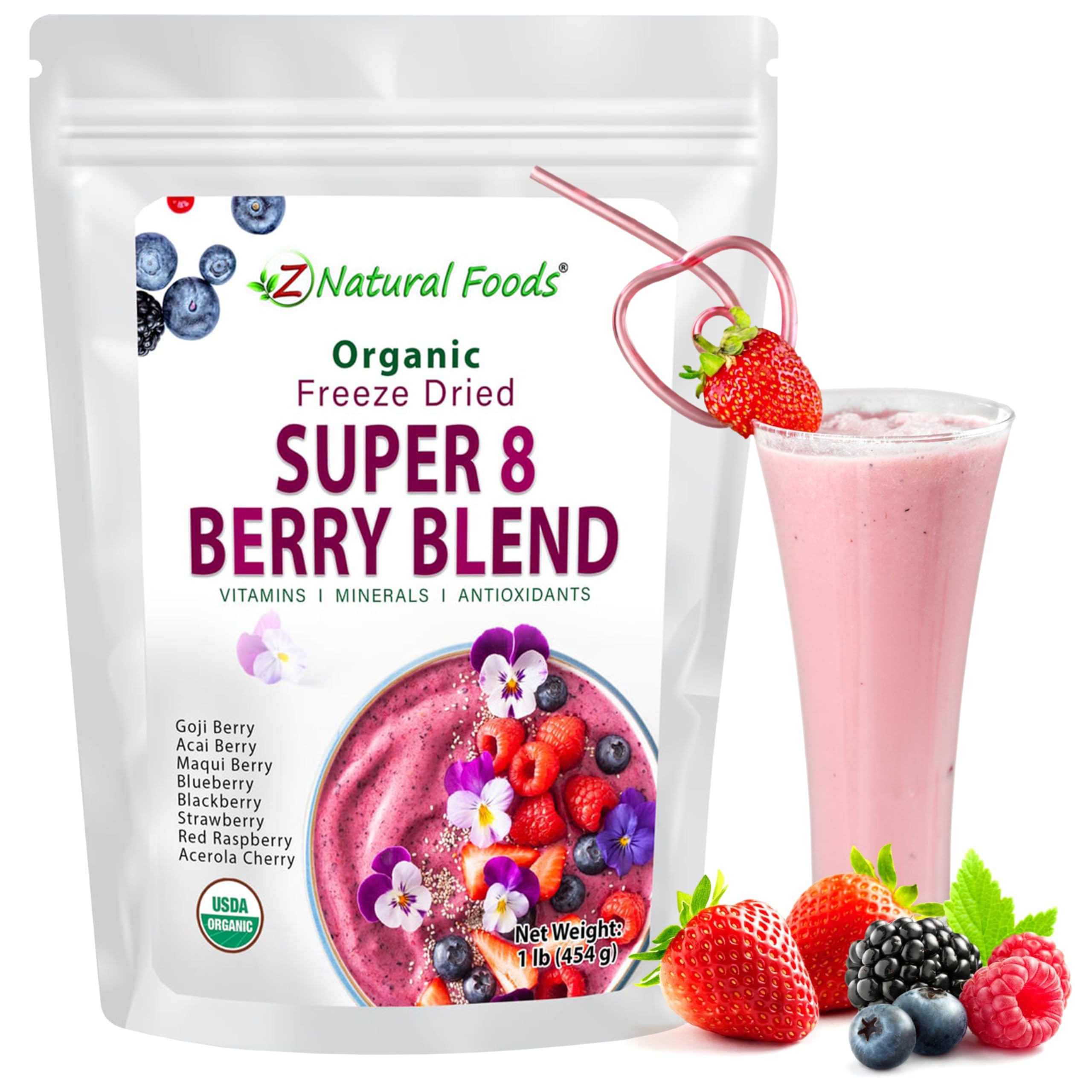 berry20様用 Amazon.com : Z Natural Foods Super 8 Berry Blend 