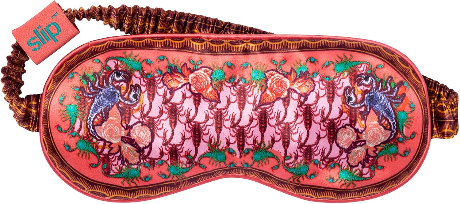 slip Pure Silk Sleep Mask - 100% Pure 22 Momme Mulberry Silk Eye Mask - Comfortable Sleeping Mask with Elastic Band, Zodiac Collection: Scorpio - Image 3