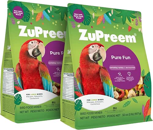 ZuPreem Pure Fun Large Parrot Food Mix – Enrichment Bird