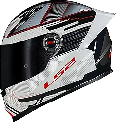 Capacete Masculino Ls2 Ff358 S Digital Preto Spoiler Moto